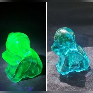 Uranium Glass Puppy